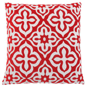18"x 18" Pillow Red Motif Design 1pc