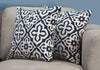 18"x 18" Pillow Dark Blue Motif Design 2pcs