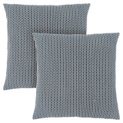 18"x 18" Pillow Light Or Dark Blue Abstract Dot 2pcs