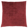 18"x 18" Pillow Red Brushed Velvet 1pc