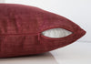 18"x 18" Pillow Red Brushed Velvet 2pcs