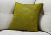 18"x 18" Pillow Lime Green Brushed Velvet 1pc