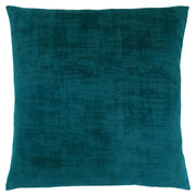18"x 18" Pillow Turquoise Brushed Velvet 1pc