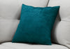 18"x 18" Pillow Turquoise Brushed Velvet 1pc