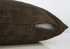 18"x 18" Pillow Dark Brown Brushed Velvet 2pcs