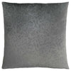 18"x 18" Pillow Dark Grey Floral Velvet 1pc