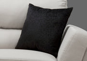 18"x 18" Pillow Black Floral Velvet 1pc