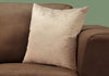 18"x 18" Pillow Taupe Mosaic Velvet 1pc