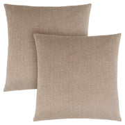 18"x 18" Pillow Taupe Mosaic Velvet 2pcs