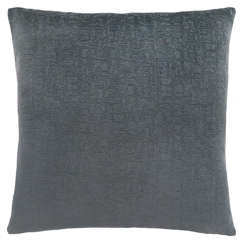 18"x 18" Pillow Dark Grey Mosaic Velvet 1pc