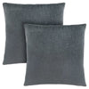 18"x 18" Pillow Dark Grey Mosaic Velvet 2pcs