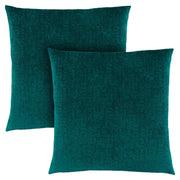 18"x 18" Pillow Emerald Green Mosaic Velvet 2pcs