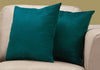 18"x 18" Pillow Emerald Green Mosaic Velvet 2pcs