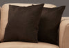 18"x 18" Pillow Dark Brown Mosaic Velvet 2pcs