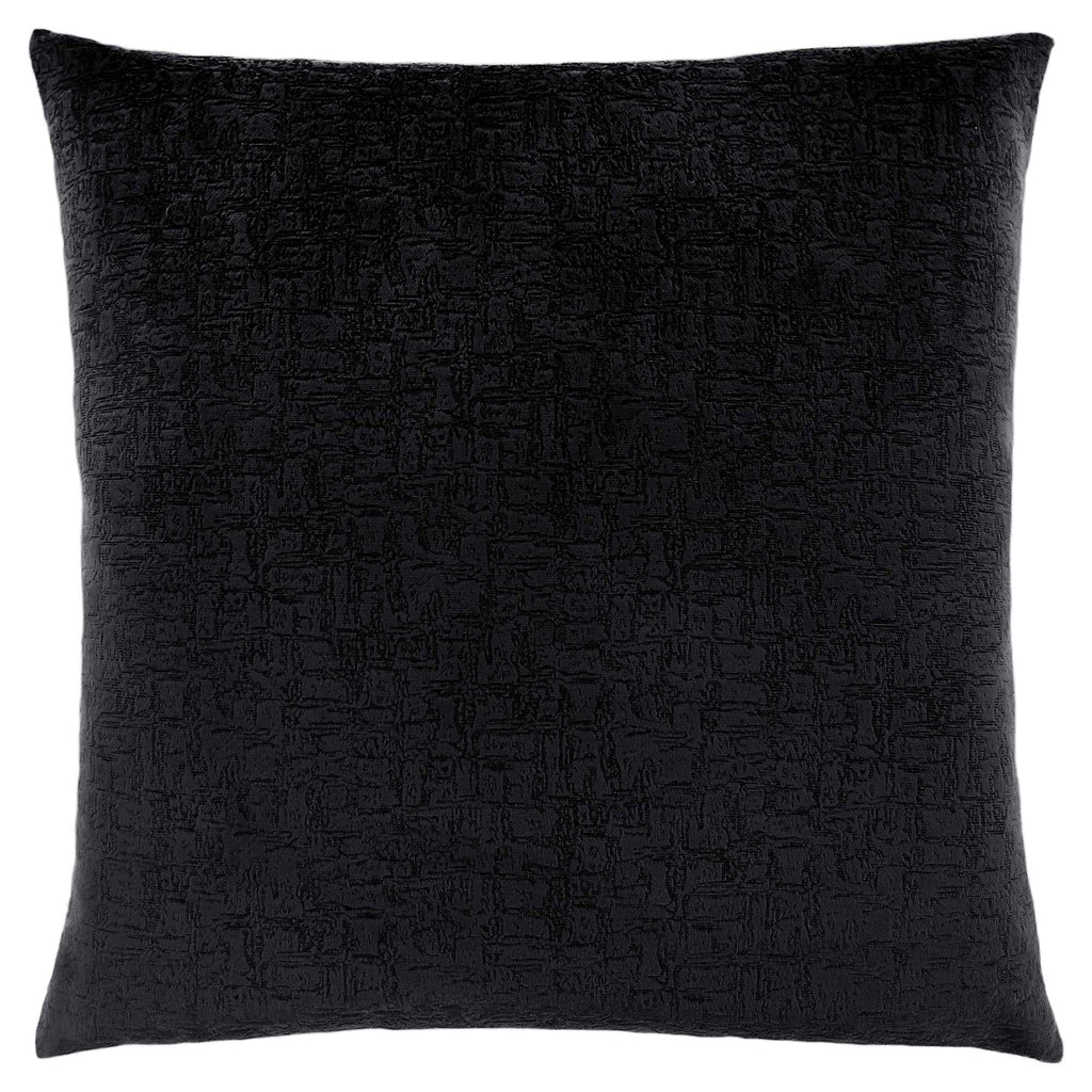 18"x 18" Pillow Black Mosaic Velvet 1pc