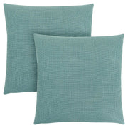 18"x 18" Pillow Patterned Light Green 2pcs