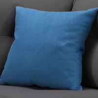 18"x 18" Pillow Patterned Blue 1pc
