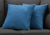18"x 18" Pillow Patterned Blue 2pcs
