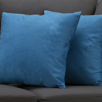 18"x 18" Pillow Patterned Blue 2pcs