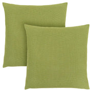 18"x 18" Pillow Patterned Lime Green 2pcs