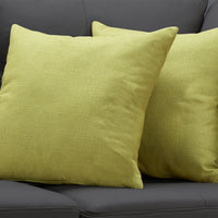 18"x 18" Pillow Patterned Lime Green 2pcs