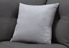 18"x 18" Pillow Patterned Light Grey 1pc