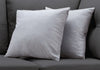 18"x 18" Pillow Patterned Light Grey 2pcs