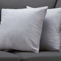 18"x 18" Pillow Patterned Light Grey 2pcs