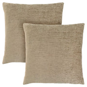 18"x 18" Pillow Solid Tan 2pcs