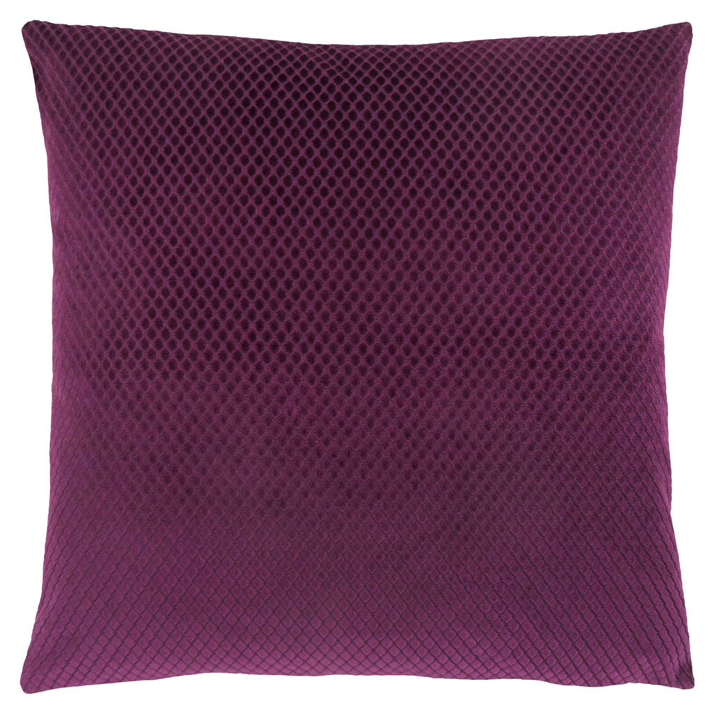18"x 18" Pillow Purple Diamond Velvet 1pc
