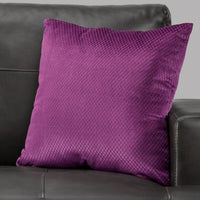 18"x 18" Pillow Purple Diamond Velvet 1pc