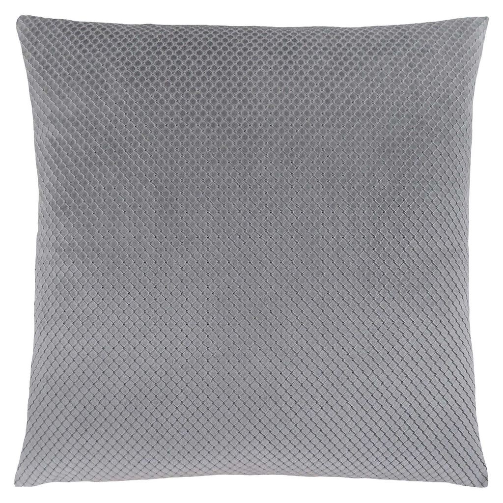 18"x 18" Pillow Silver Diamond Velvet 1pc