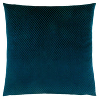 18"x 18" Pillow Steel Blue Diamond Velvet 1pc