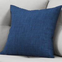 18"x 18" Pillow Linen Patterned Dark Blue 1pc