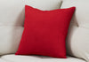 18"x 18" Pillow Linen Patterned Red 1pc