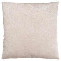 18"x 18" Pillow Light Taupe Feathered Velvet 1pc