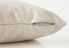 18"x 18" Pillow Light Taupe Feathered Velvet 1pc