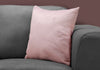 18"x 18" Pillow Light Pink Feathered Velvet 1pc