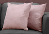 18"x 18" Pillow Light Pink Feathered Velvet 2pcs