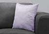 18"x 18" Pillow Light Purple Feathered Velvet 1pc