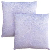 18"x 18" Pillow Light Purple Feathered Velvet 2pcs