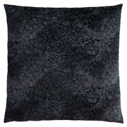 18"x 18" Pillow Black Feathered Velvet 1pc