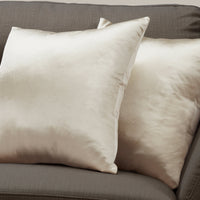 18"x 18" Pillow Gold Satin 2pcs