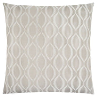 18"x 18" Pillow Taupe Wave Pattern 1pc