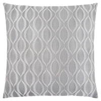 18"x 18" Pillow Grey Wave Pattern 1pc