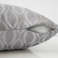 18"x 18" Pillow Grey Wave Pattern 1pc