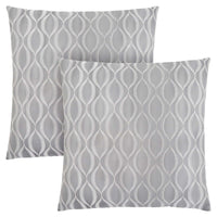 18"x 18" Pillow Grey Wave Pattern 2pcs
