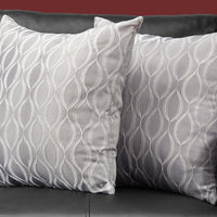 18"x 18" Pillow Grey Wave Pattern 2pcs