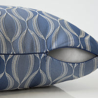 18"x 18" Pillow Blue Wave Pattern 1pc