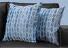 18"x 18" Pillow Blue Wave Pattern 2pcs